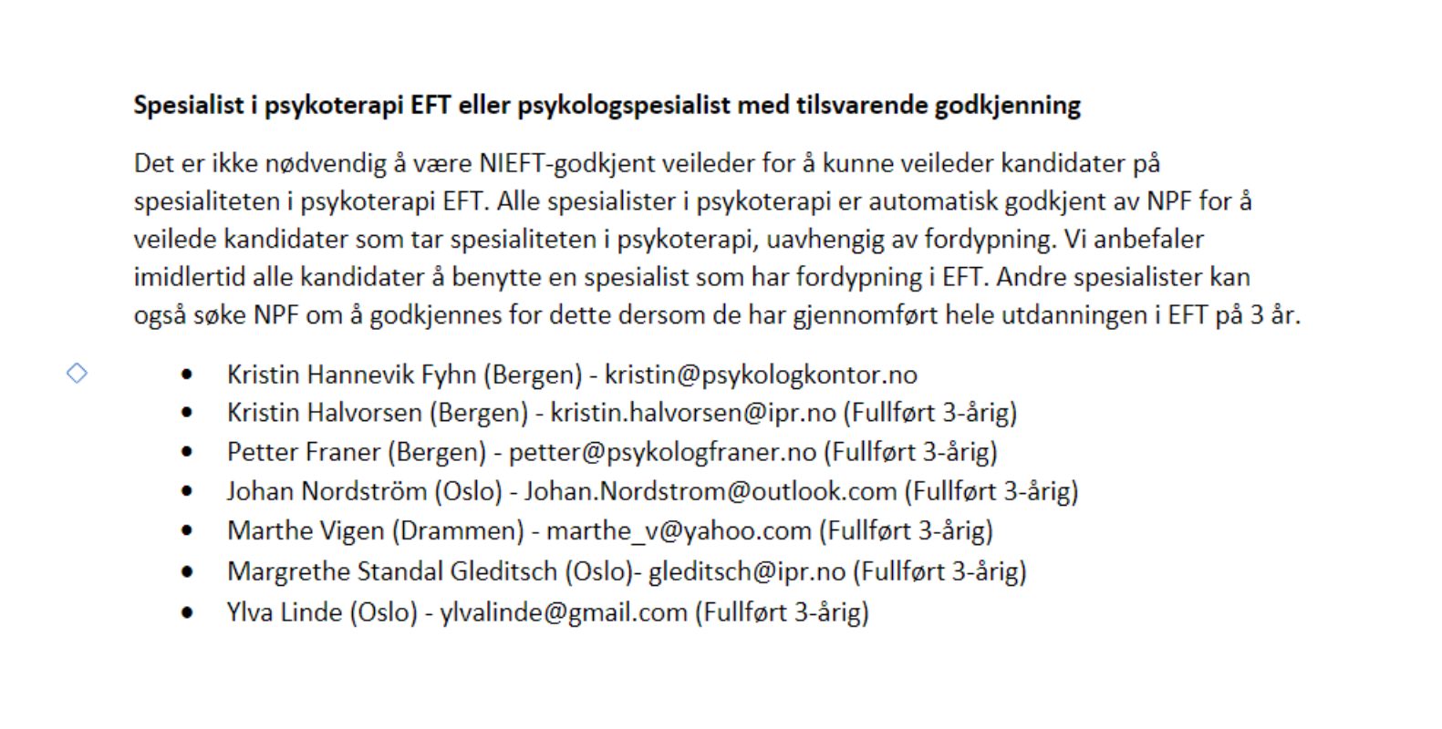 Spesialist i psykoterapi